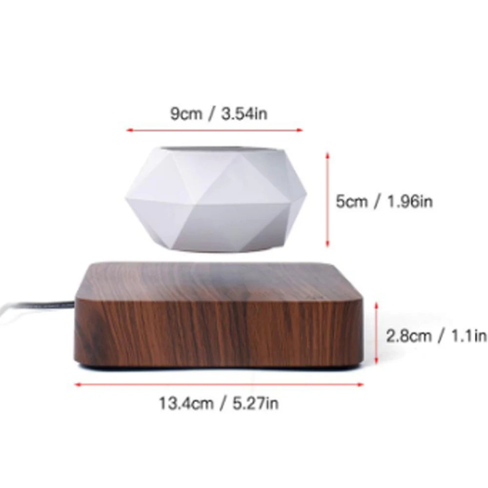 NxtDecor - Levitating Air Bonsai Pot Rotation Flower Magnetic Suspension Floating Pot Without Plants