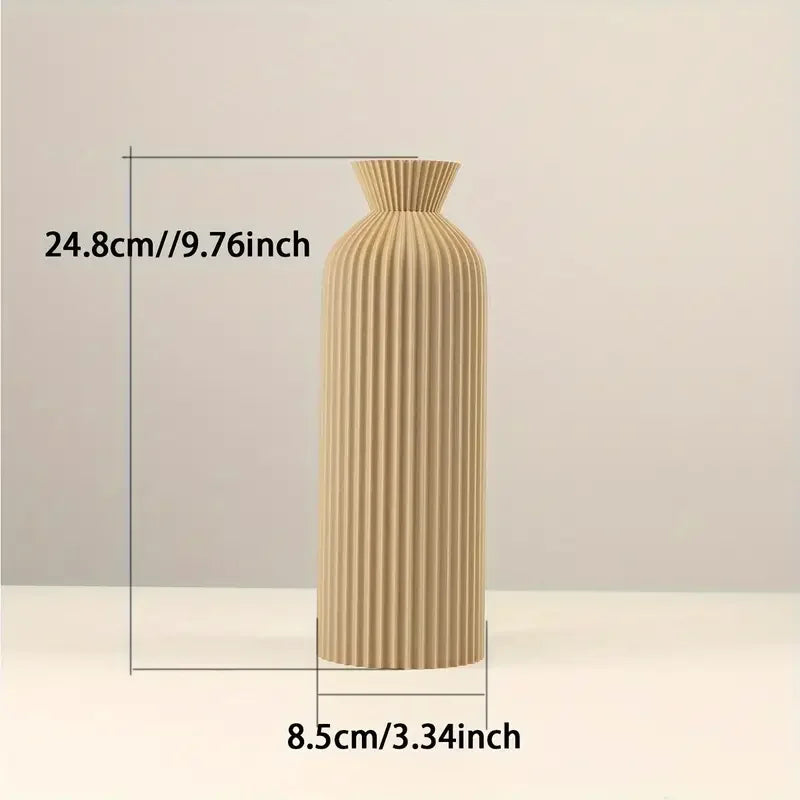 NxtDecor - Elegant Black Plastic Vase Boho Chic Decorative Centerpiece