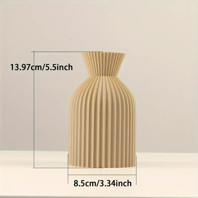 NxtDecor - Elegant Black Plastic Vase Boho Chic Decorative Centerpiece