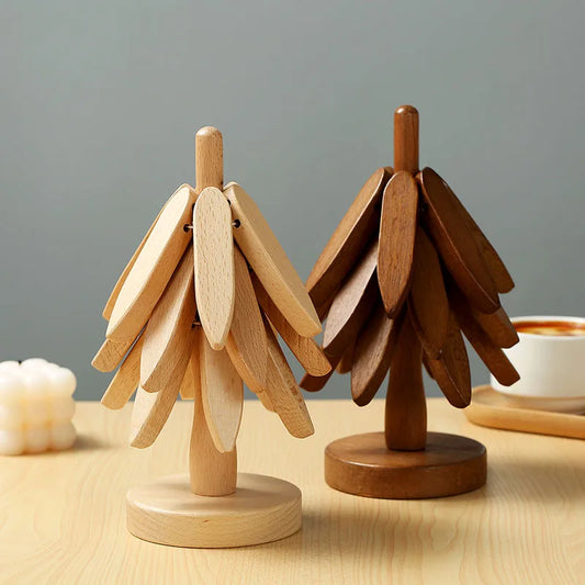 NxtDecor - Tree Design Stand Wooden Trivets